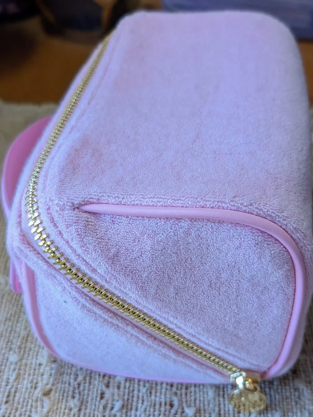 Stoney Clover Lane Lay Flat Pouch in Pink EUC
